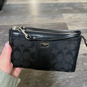 Large Coach wristlet wallet